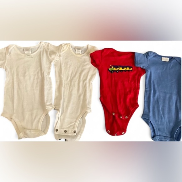 Carter’s Red and Blue Kids Onesies Set (Bundle of 4) - Picture 1 of 4